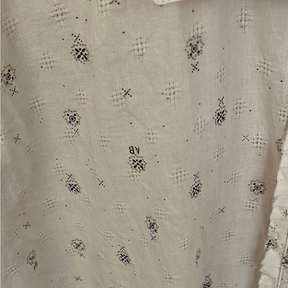 Peachy/Cream button down shirt. Amsterdam Blauw Alpine Clash - Picture 4 of 12